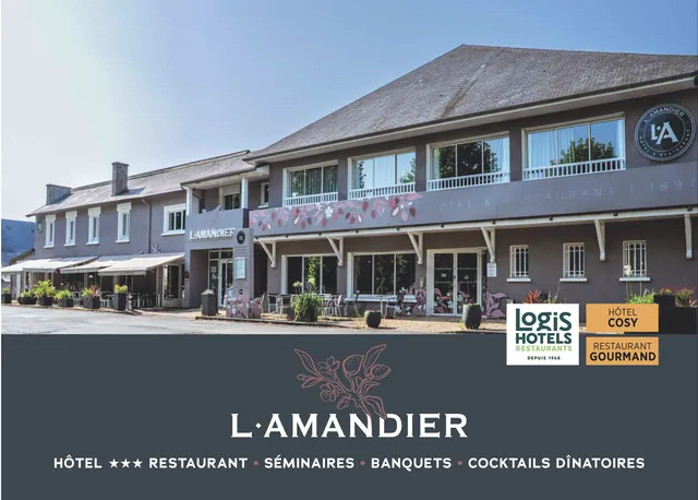 Couverture du dépliant de l’hôtel restaurant L’Amandier